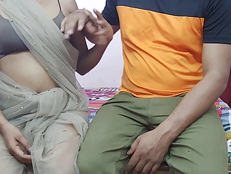 mind-blowing indian step-sister deep-throating penis and rip with reference to hindi audio