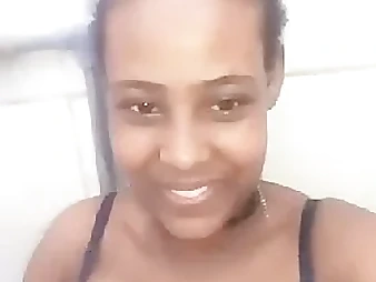 See this Ethiopian stunner go crazy with her Arab paramour in a ultra-kinky solo sesh