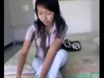 Indonesian tramp scandalized by tough orgy in the office