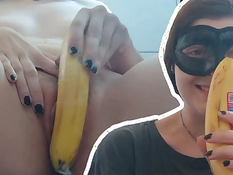 German Teenager Honeypot gets her puss ravaged rigid in banana by a Desi furry man!