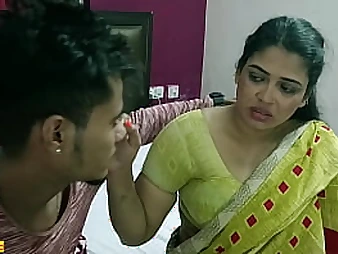 Desi Bhabhi Tabinash hooks up with big-titted Bhabhi Tojha in super-hot guest apartment hook-up