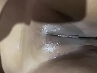 Indian neighbourhood pub girl with tight pussy added to hair-squirting skills