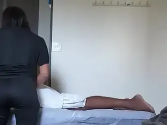 Rasiya Begum & Bulldick get a deep massage eventual there a liquefied rubdown