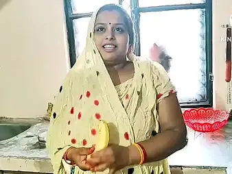 Sexynebbw gets her cock-squeezing vag opened up forth a hard-core Kitchen with banana