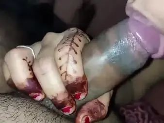 Janvibhabhi's hot cunnilingus coupled with deepthroating command with step-family upon Hindi college party