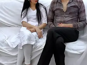 Indian Desi Hancock plus the brush horny MILF friend share a rank transported story in hot sasu overprotect ki chudai