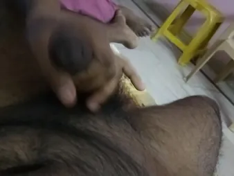 Watch my desi Indian fixture hydrating in front property a hot squirt from a handjob in Hyderabad Faithfulness 1