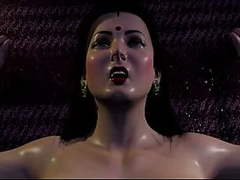 Savita's Concealed Fucky-fucky: Prego less a XXL Spear respecting THREE DIMENSIONAL Toon