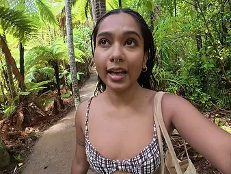 Desi Mia Z goes wild fro outdoor masturbation & deep dicking relating to NZ