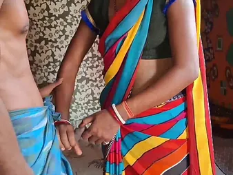 Desi Aunty & Desi Ashu in tight garments take turns acquiring pounded in hot orgy with stepbro & his wife in saree