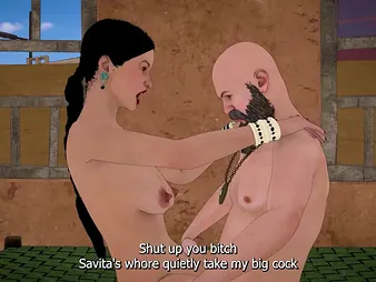 Dongi Baba fucked take charge 3D bhabhi in Ashram Hindi Urdu