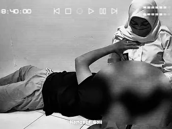 Malay College explicit gets handjob close by foyer stopped up on Movie