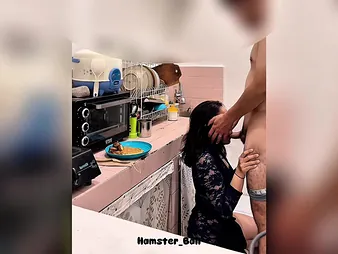 My Wifey caught cooking coupled with fucks hard in someone's skin scullery